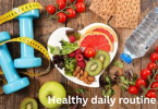 Healthy daily routine